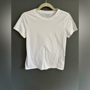 Supima cotton white tee shirt